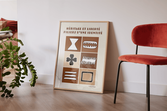 Collection d'affiches décoratives : Bogolan, la sagesse sur toile