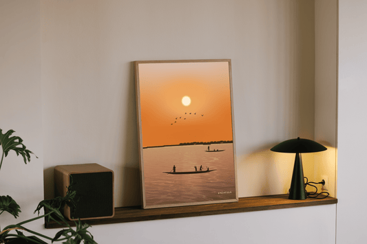 Le fleuve au crépuscule